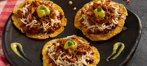 Patacones con pulled pork… La entrada perfecta para sorprender a tus invitados